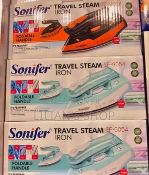 Sonifer Travel Steam Iron With Foldable Handle