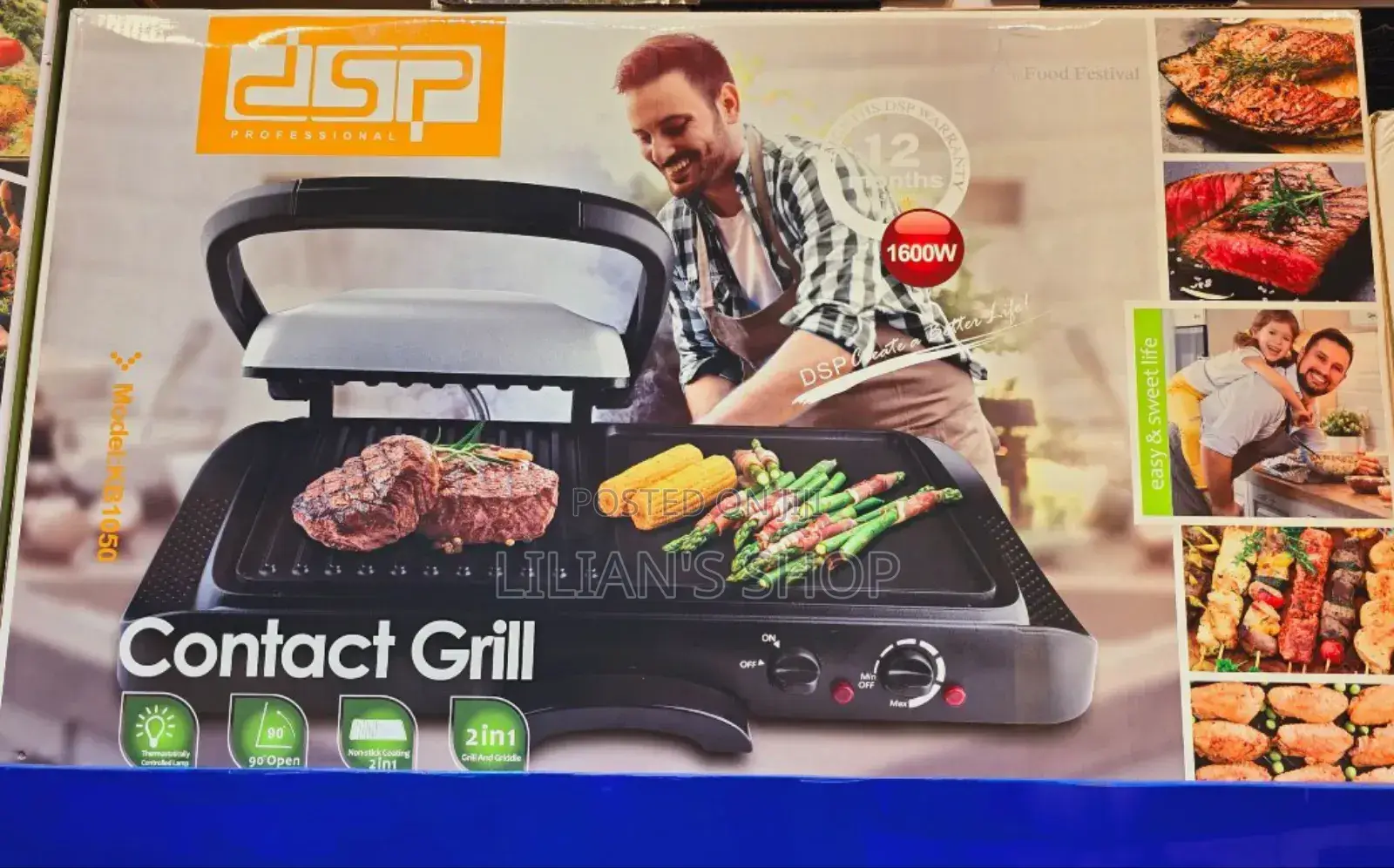 DSP 2 in 1 Electric BBQ Grill