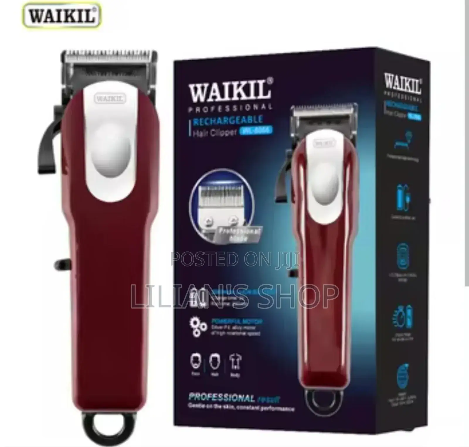 Waikil Professional Rechargeable Hair Clipper