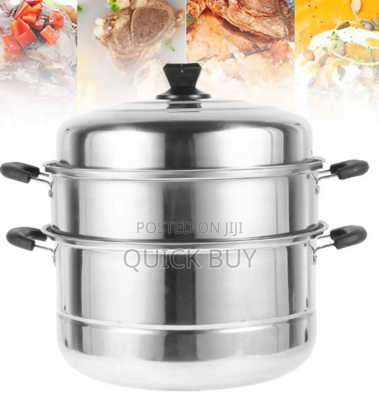 Deluxe 2 Tier Large Capacity Stainless Food Steamer