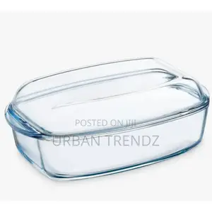 Pyrex Glass Rectangular Casserole Oven Dish With Lid,6.5L