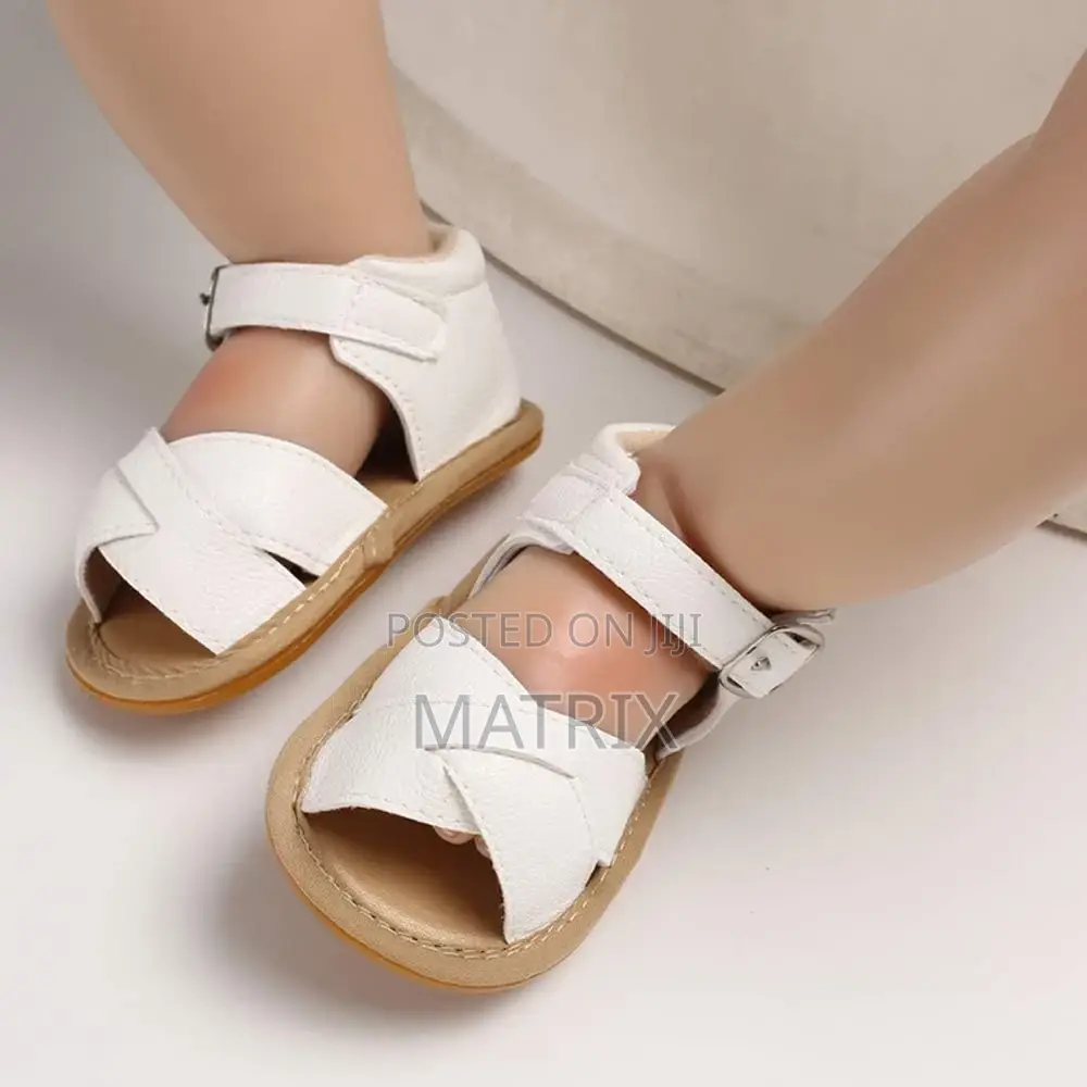 Baby Girls Boys Sparkly Bowknot Sandals Premium Soft Anti-Sl