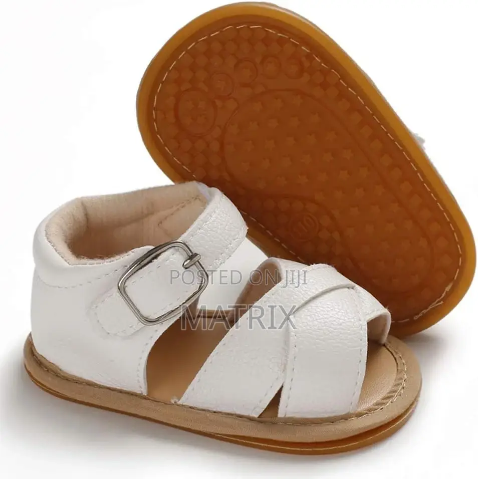 Baby Girls Boys Sparkly Bowknot Sandals Premium Soft Anti-Sl