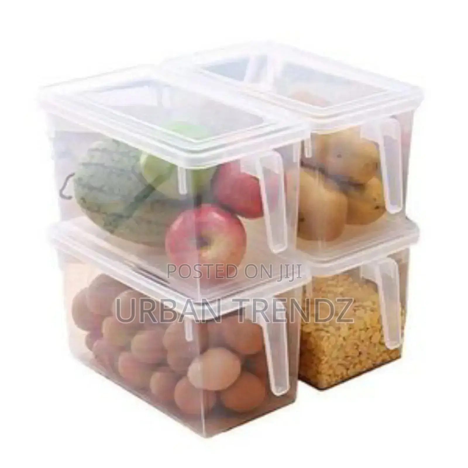 4pc Fridge Storage Container Box Organiser Food Containers