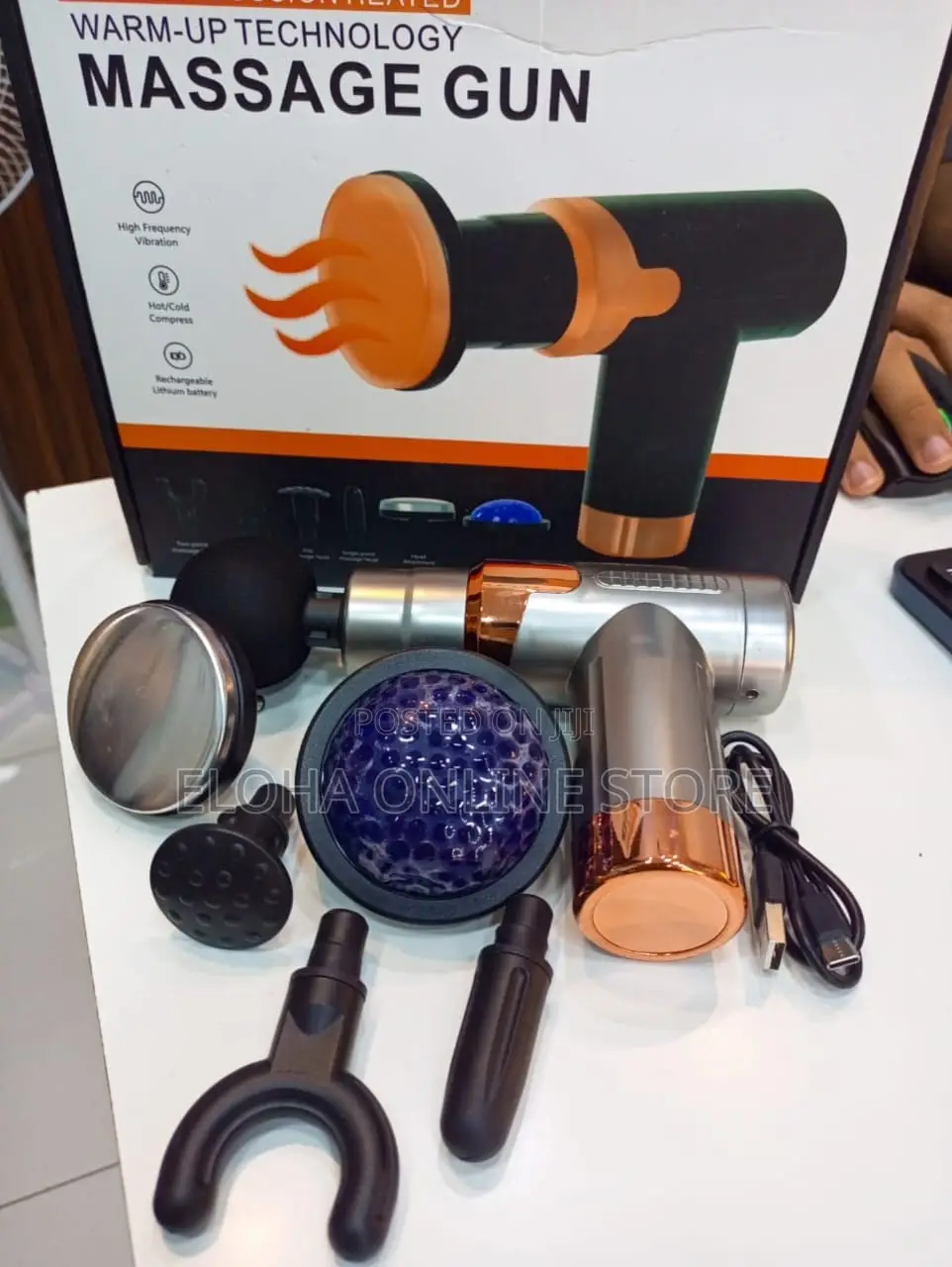 Percussion Massage Gun With Warm Up Technology