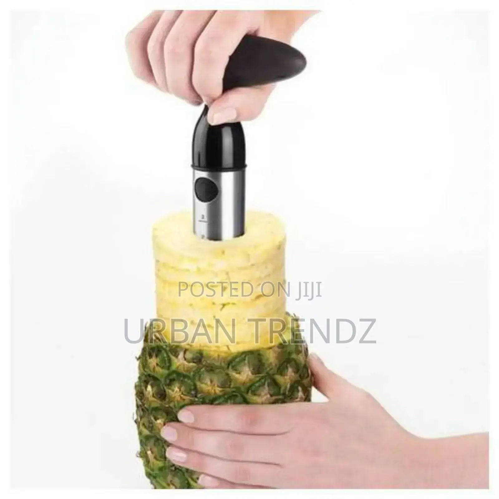 Easy Slice Pineapple Slicer/Peeler and Corer - Silver