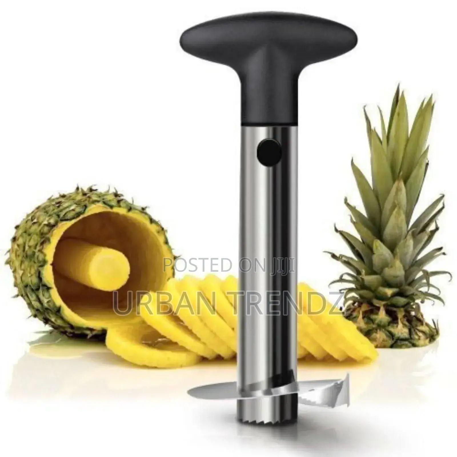 Easy Slice Pineapple Slicer/Peeler and Corer - Silver