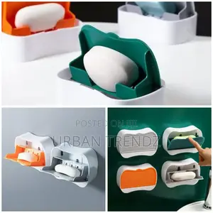 Wall Mounted Kitchen, Bathroom Soap Dish Holder -Multi
