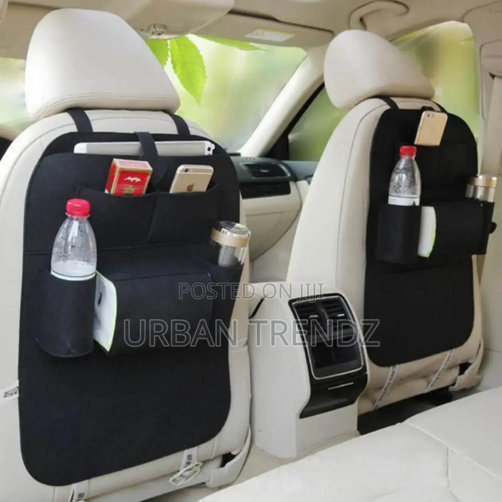 2 Pieces of Car Back Seat Organizer - Multi-Colours .