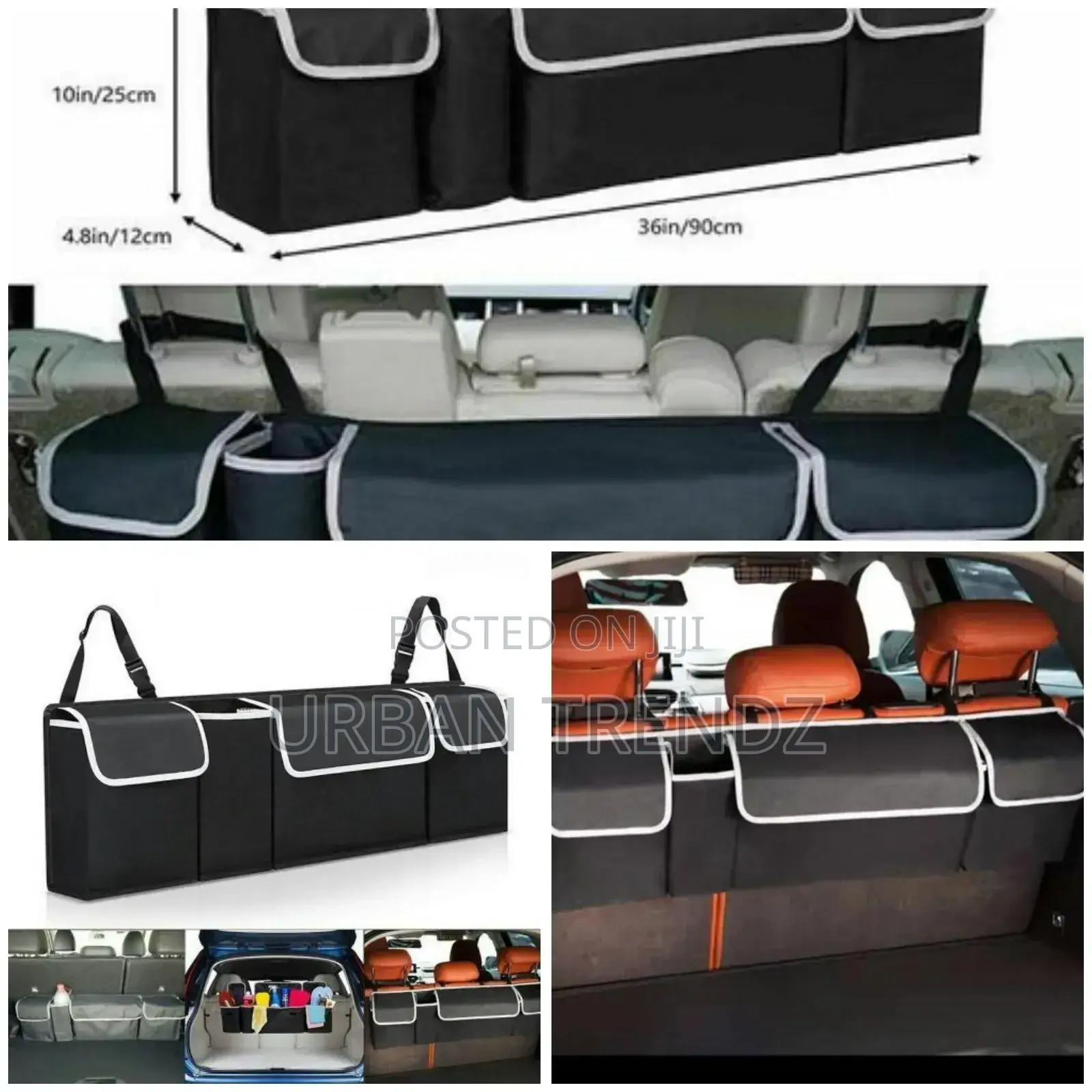 Car Trunk Organizer Interior Back Seat Big Storage Box