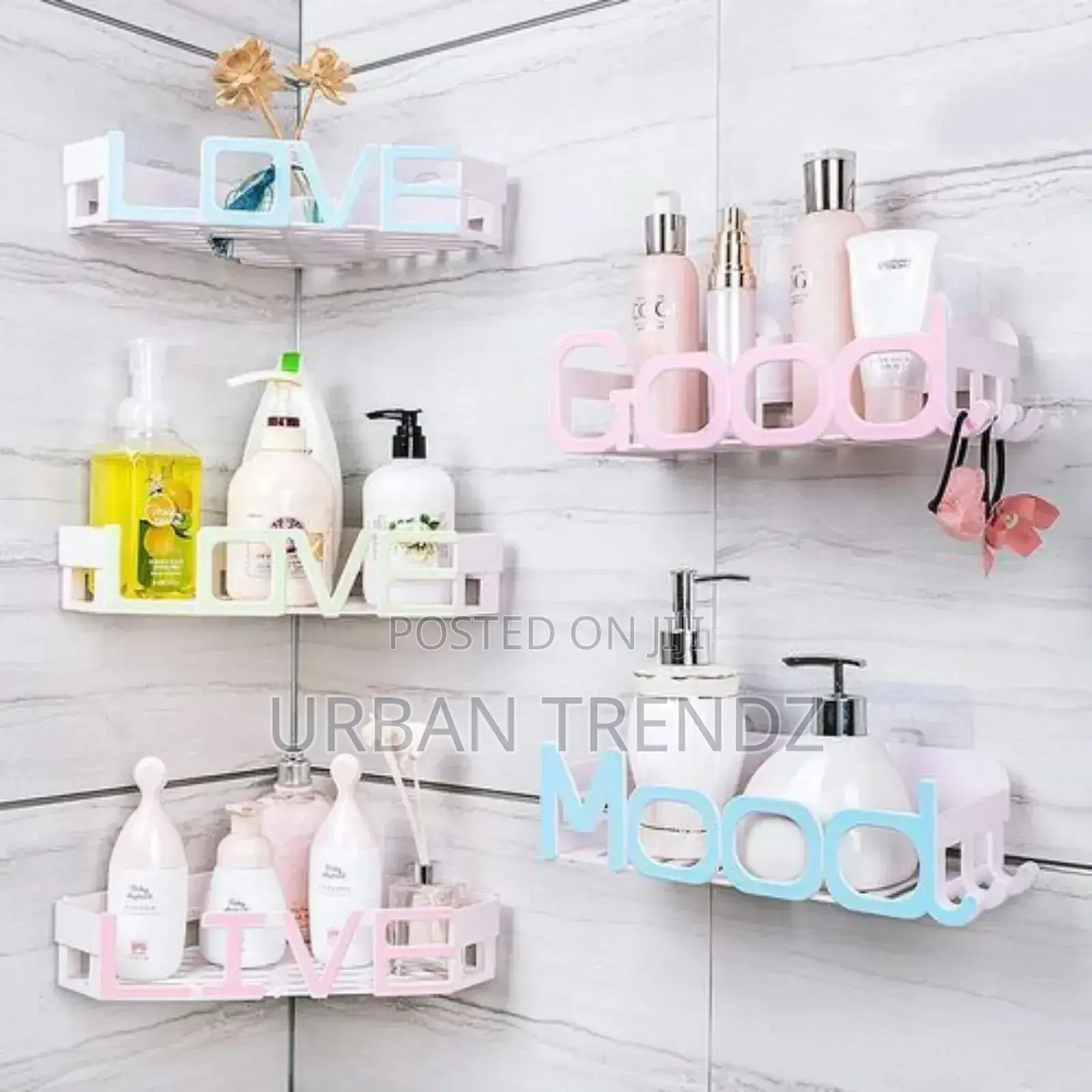 Wall Mounted Lotion Soap Bathroom Shelf Rack Holder