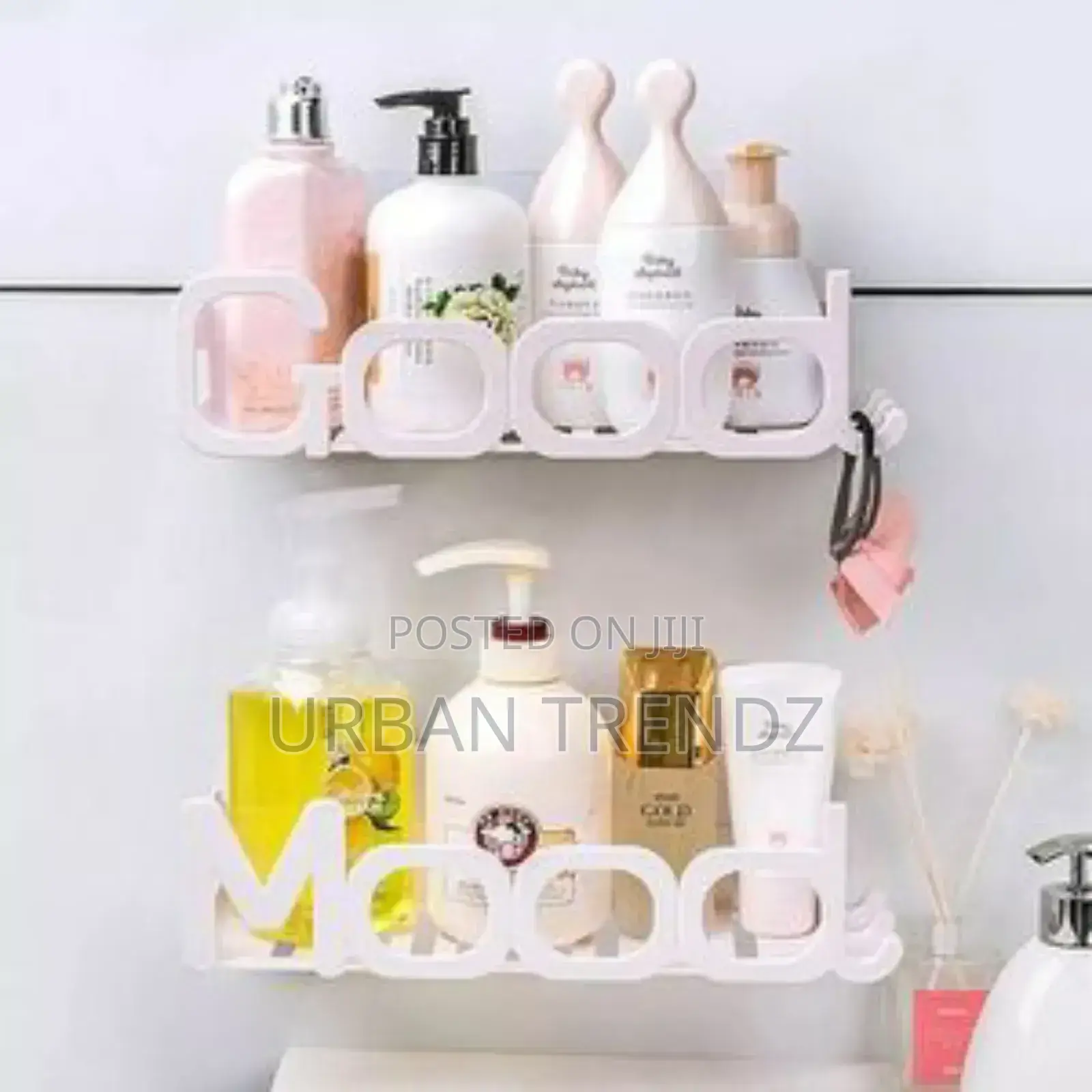 Wall Mounted Lotion Soap Bathroom Shelf Rack Holder