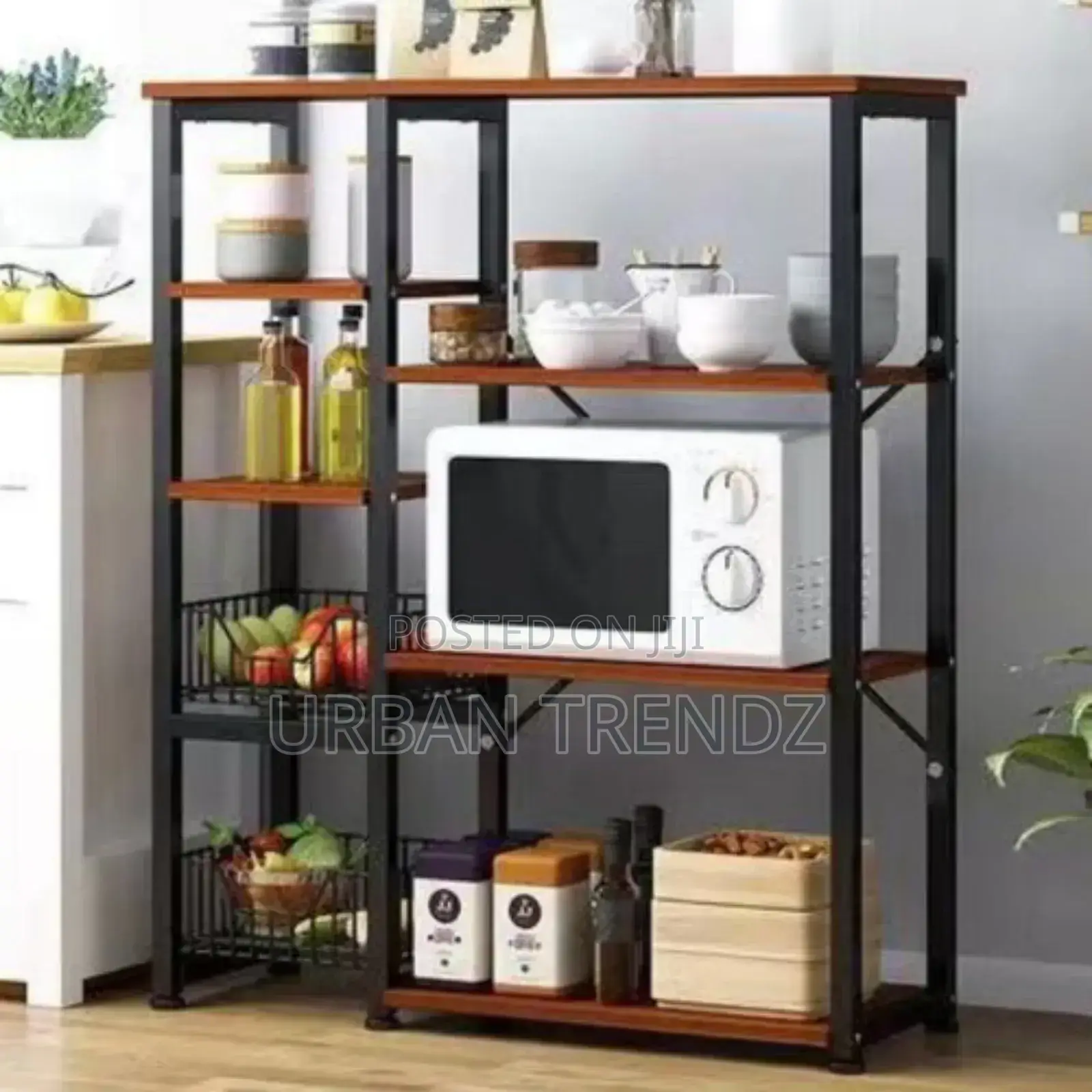 Kitchen Shelf Movable Microwave Oven Rack