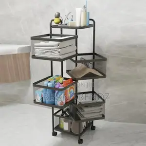 4 Tier Kitchen, Bedroom,Bathroom Storage Rack Basket Trolley