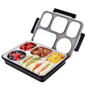 5 Compartment Lunch Box, Portable Food Flask Container,