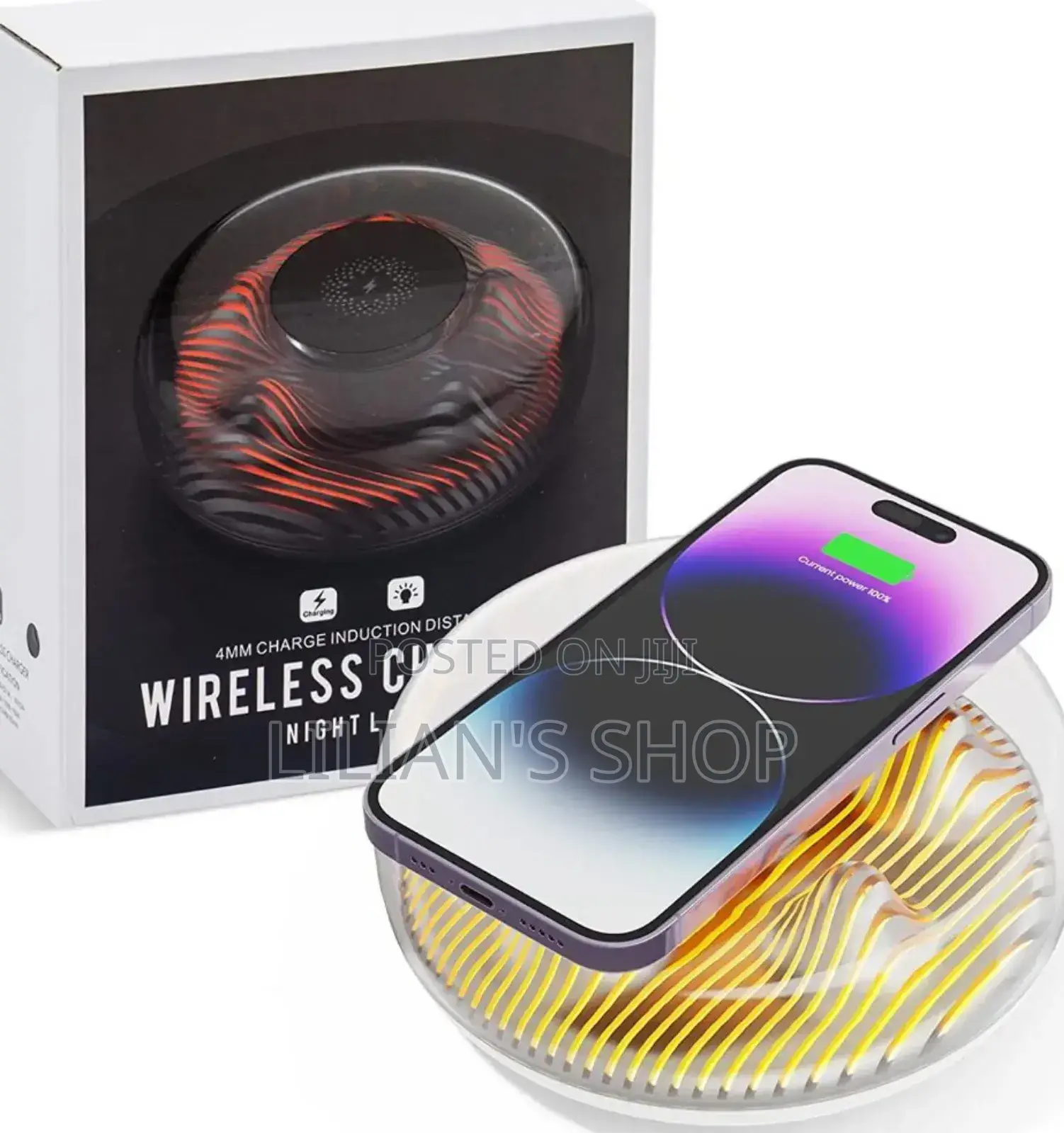Wireless Charger With Beside Night Lamp