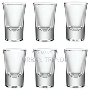 6 Pieces of Heavy Base Shot Glasses - Colorless