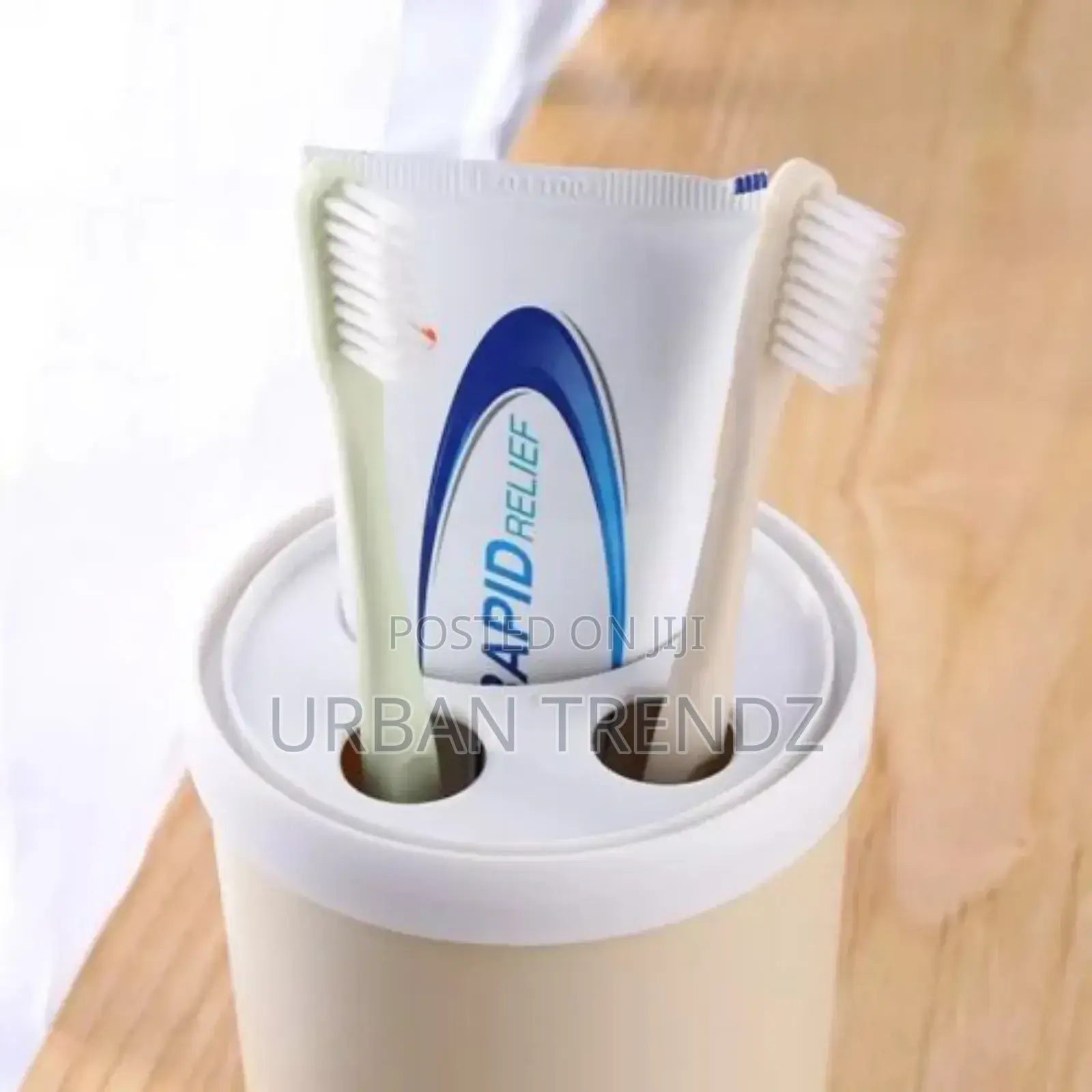 Portable Toothpaste Toothbrush Holder Bathroom Organizer.