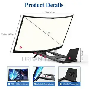 Curved Magnifier for Cell Phone -3d HD Projector Screen