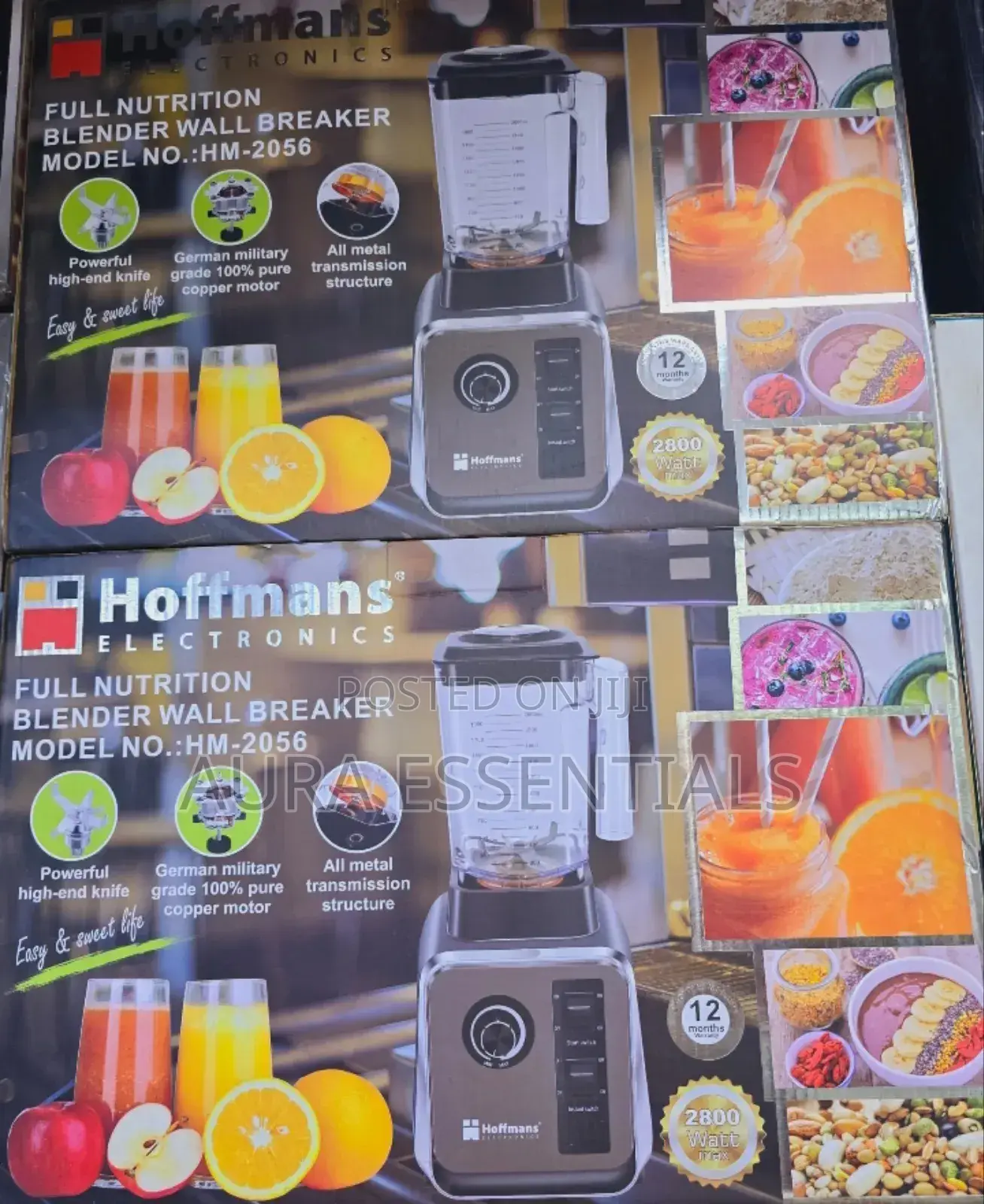 Hoffmans Full Nutrition 2L Commercial Blender HM-2056