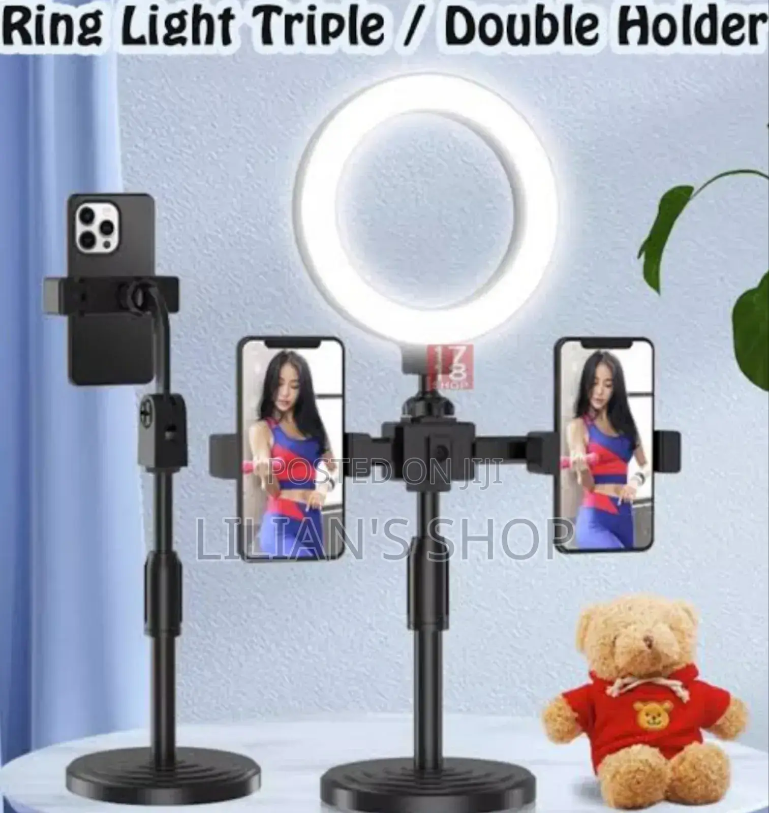 Multifunction Phone and Ringlight Stand