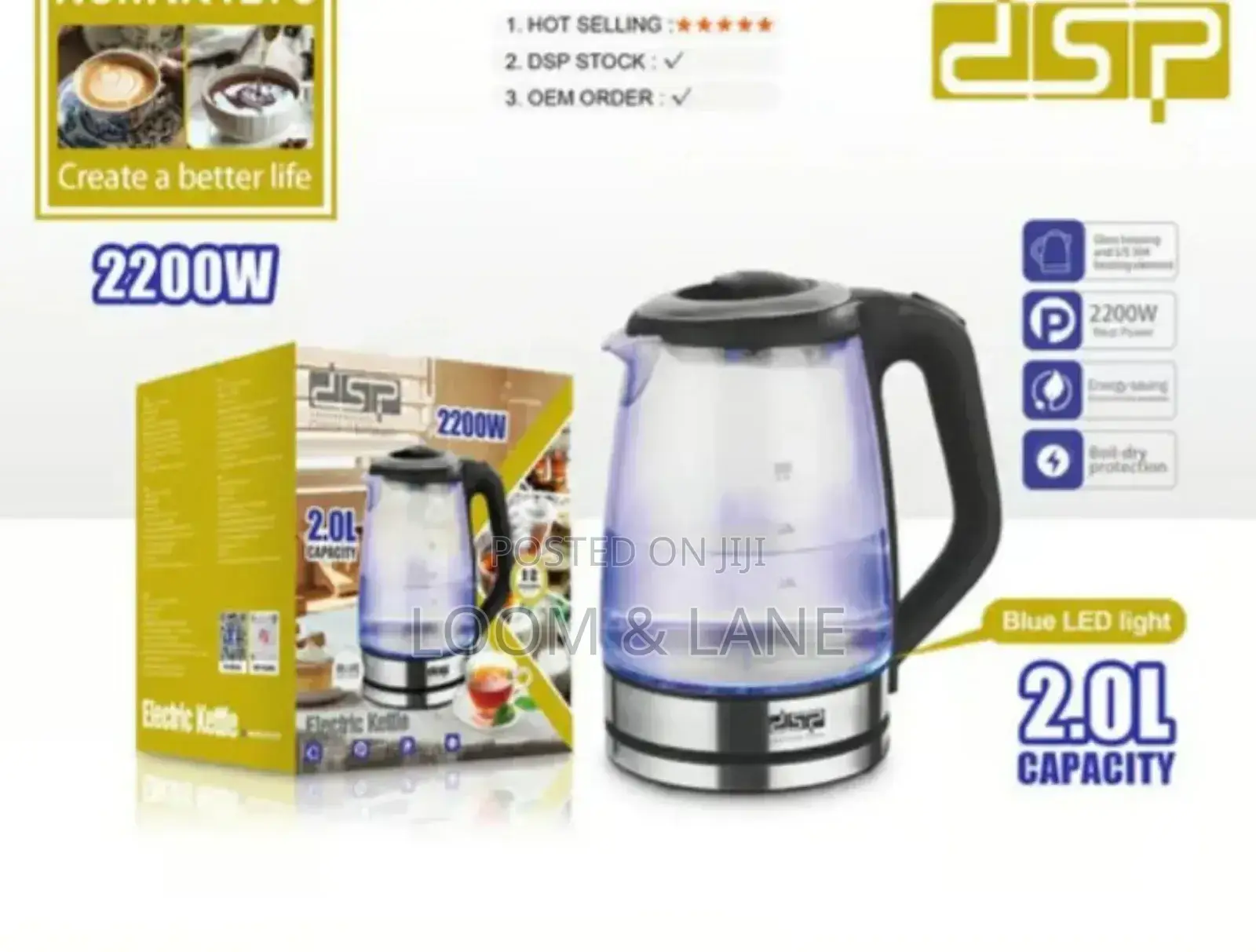 2L DSP Electric Kettle