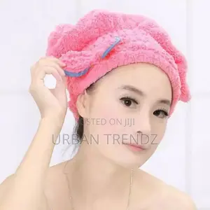 Microfiber Hair Quick Drying Towel Bath Wrap Shower Cap.