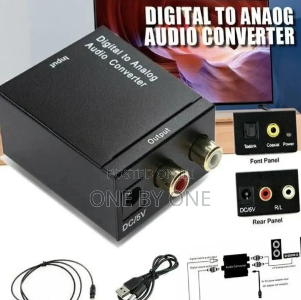 Digital to Analog Audio Converter Optical Fiber