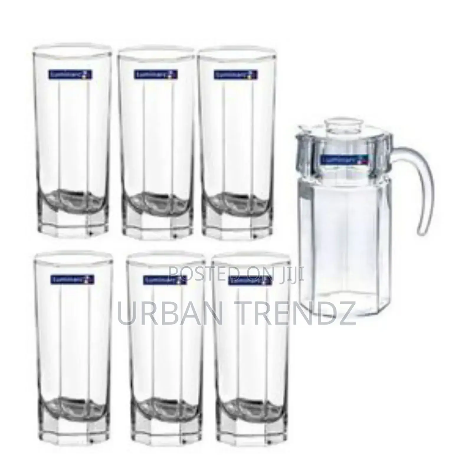 Luminarc Octim 1 Jug and 6 Glasses Juice /Water Set