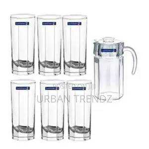 Luminarc Octim 1 Jug and 6 Glasses Juice /Water Set