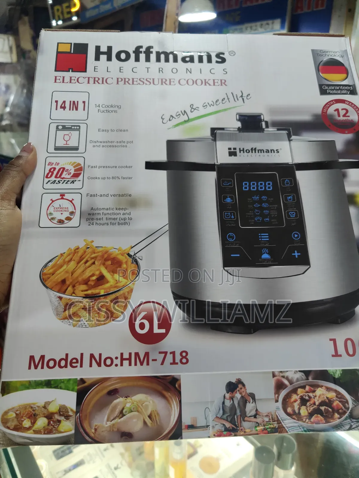 14in1 Pressure Cooker/6l Stainless Steel Pressure Cooker