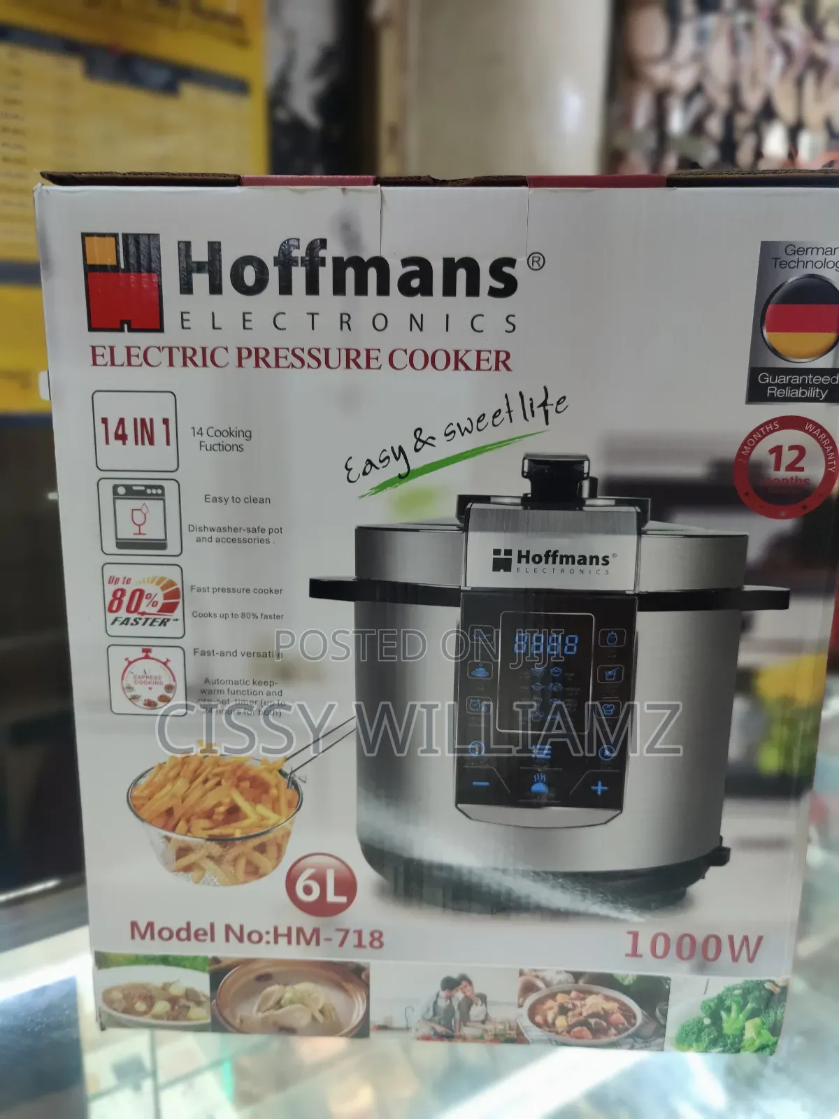 Electric Pressure Cooker 6l/Stainless Steel Pressure Cooker