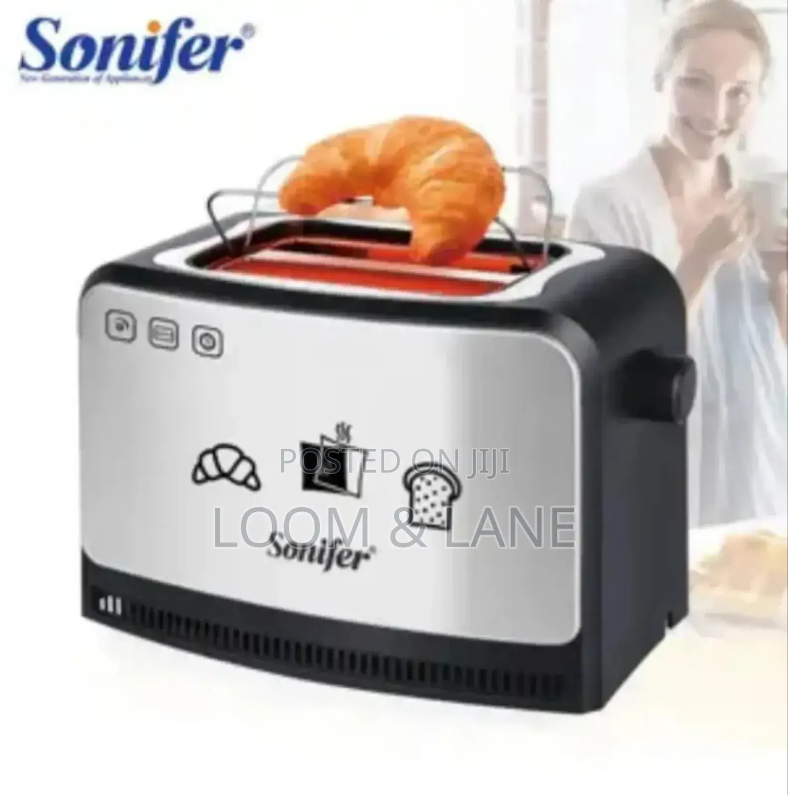 Sonifer SF-6088 Stainless Steel Bread Toaster