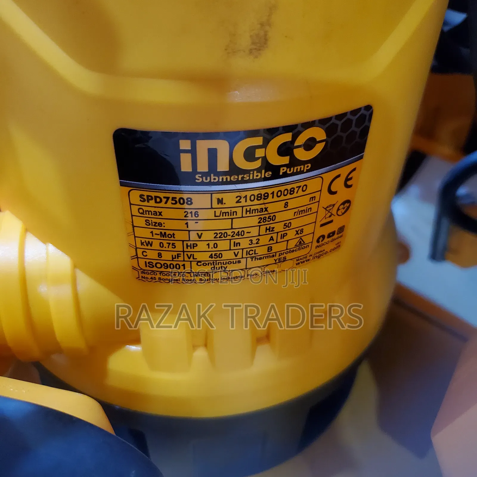 INGCO Sewage Submersible Pump 750w