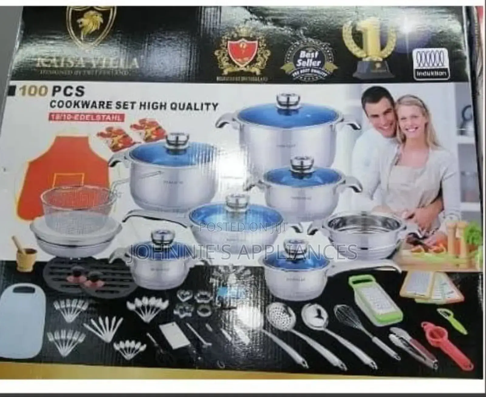 Kaisa Villa Cookware High Quality Set 100pics