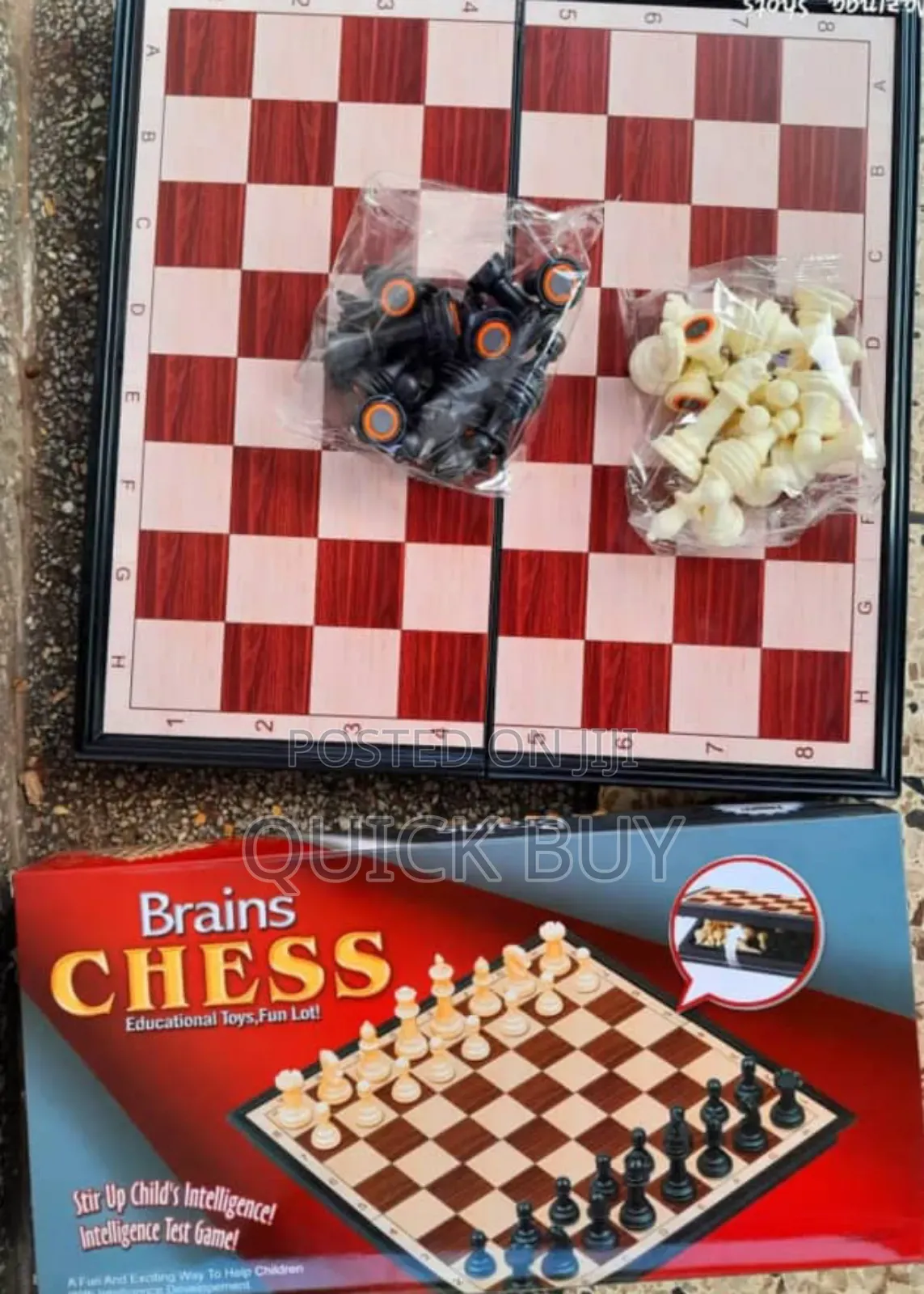 Quality Magnetic Tournament Brains Chess Professional Board
