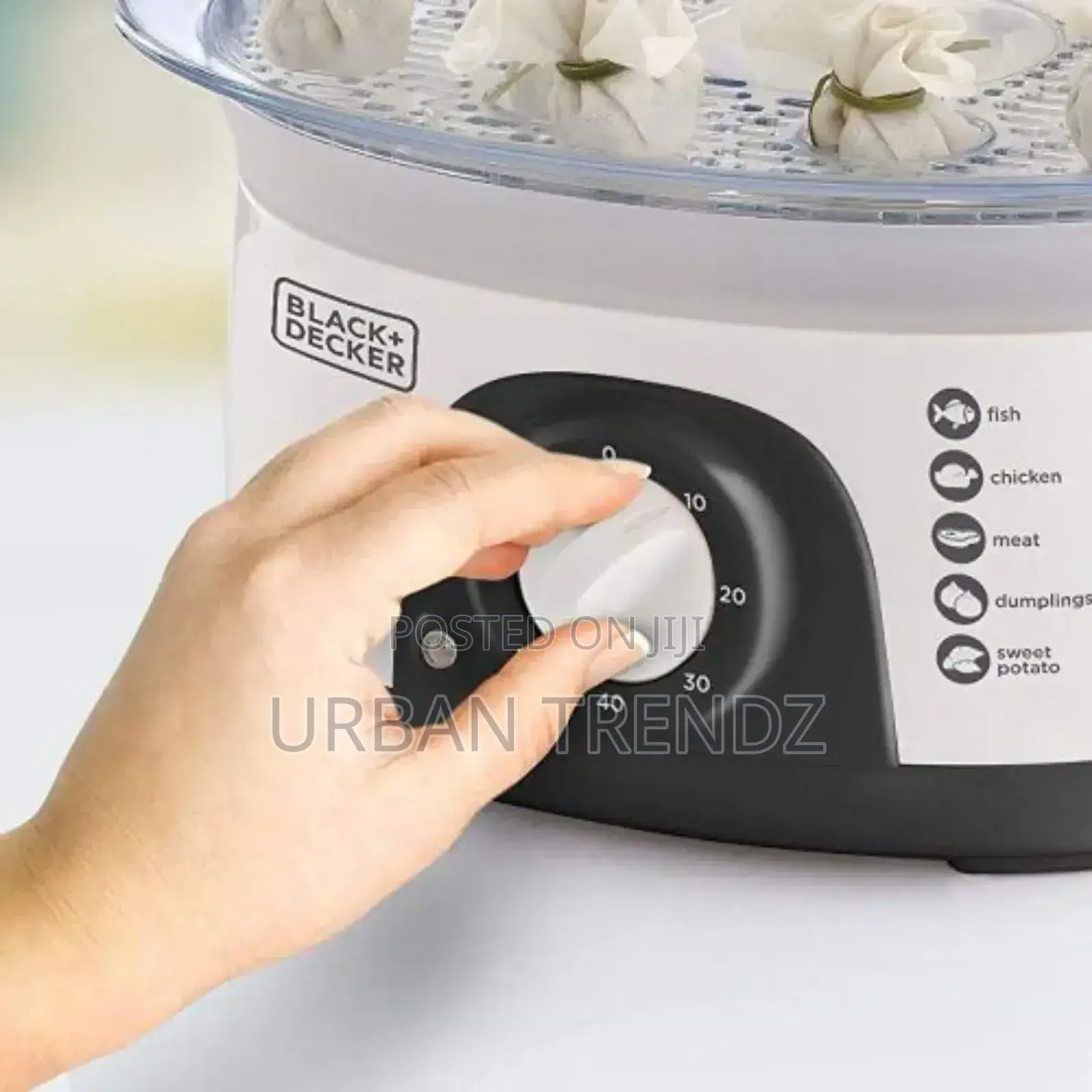 3 Tier Electric Food Cooking Steamer Pot With Display Timer.