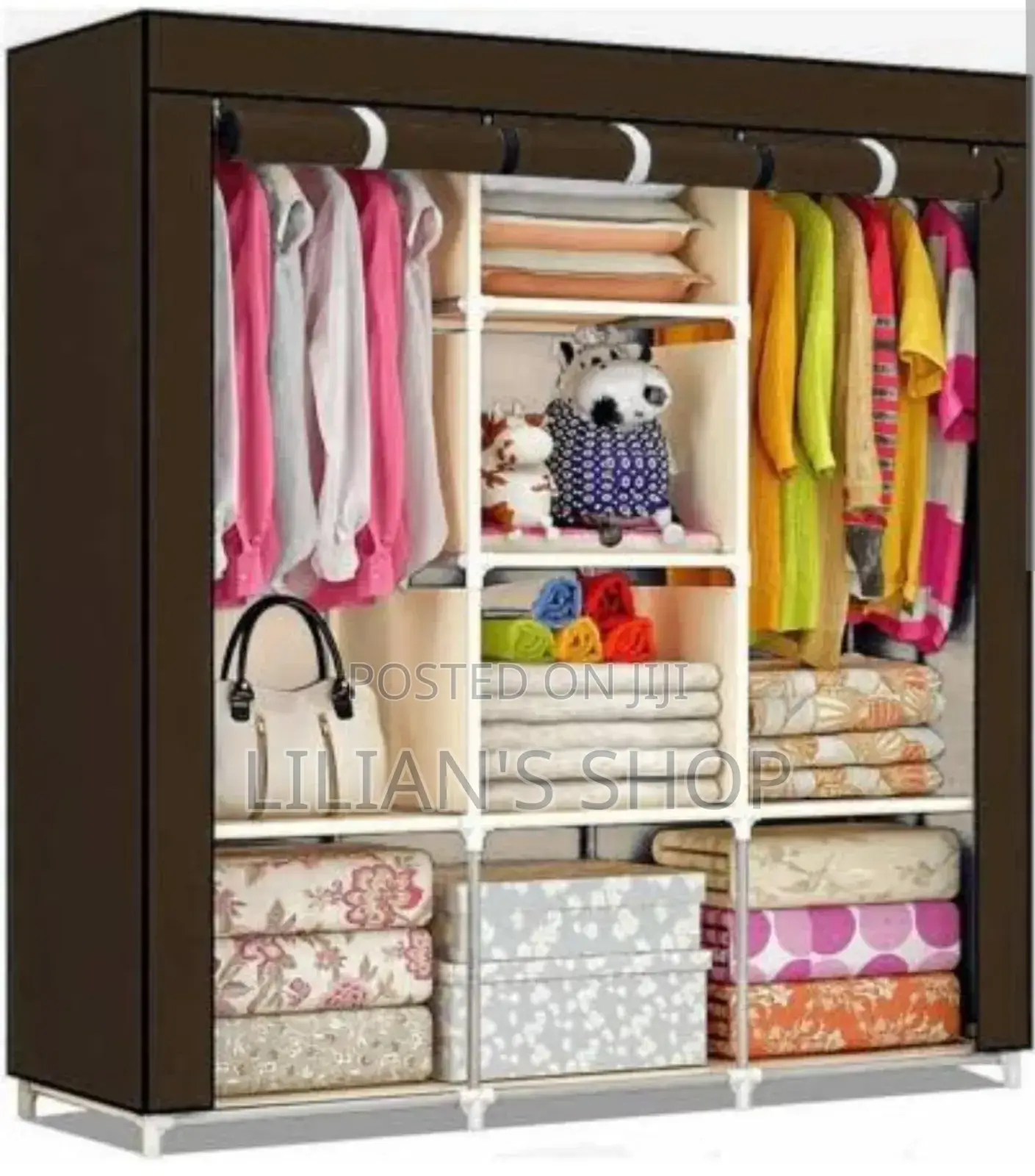 Wooden Frame Wadrope Different Colors
