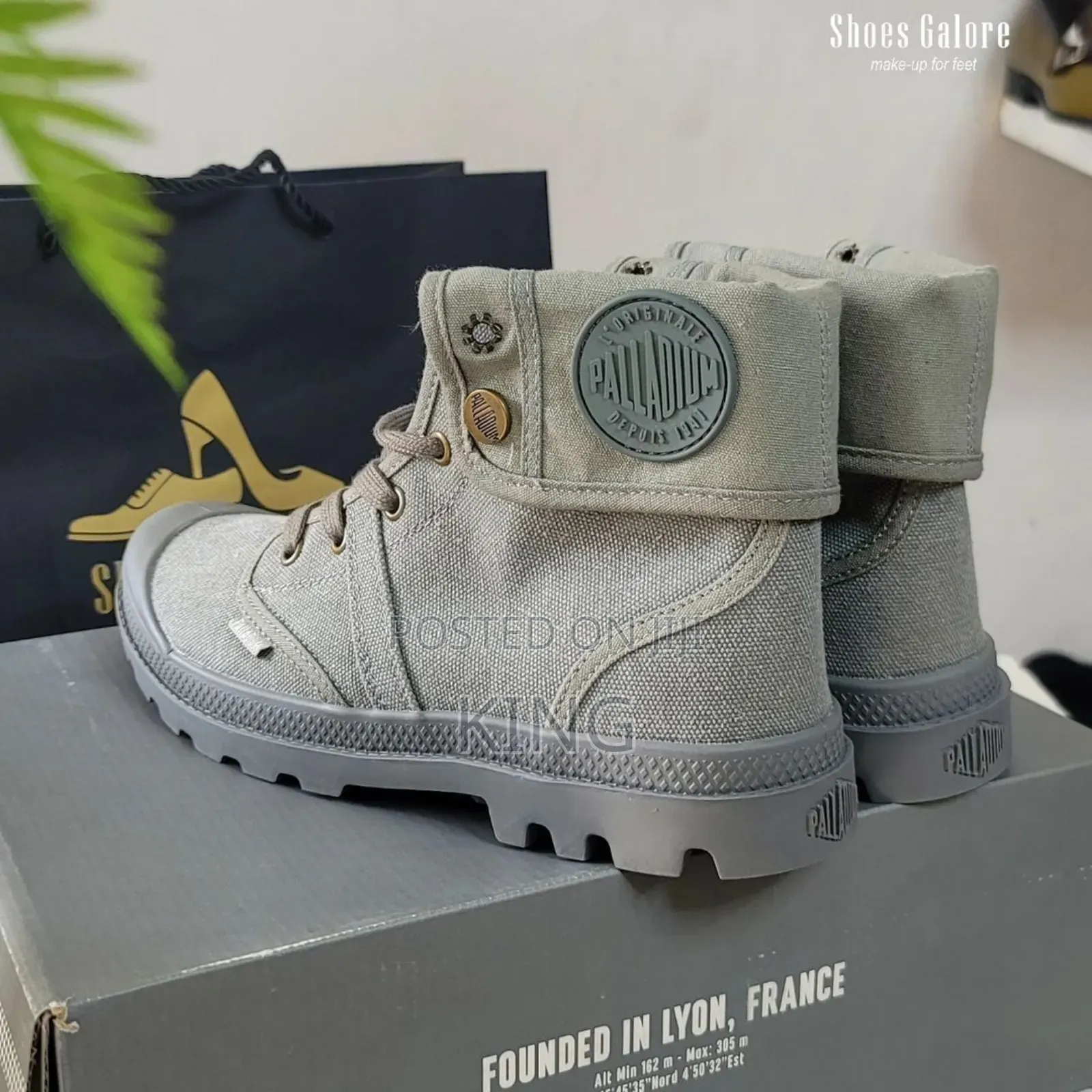 Palladium Grey Boots