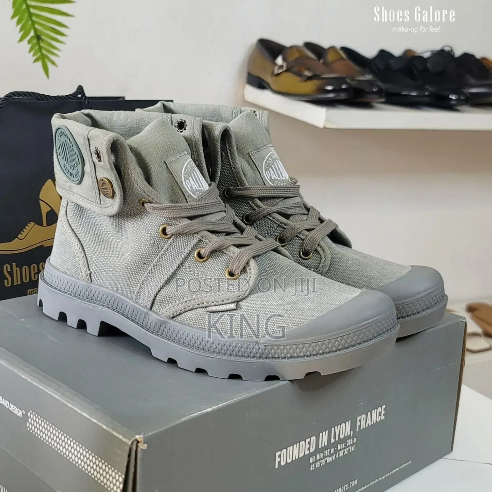 Palladium Grey Boots