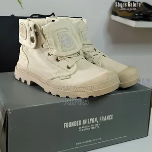 Palladium Boots. Cream