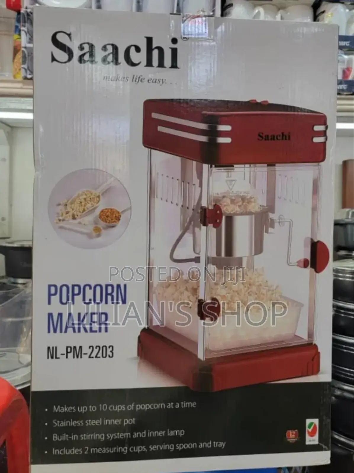 Saachi Commercial Popcorn Maker
