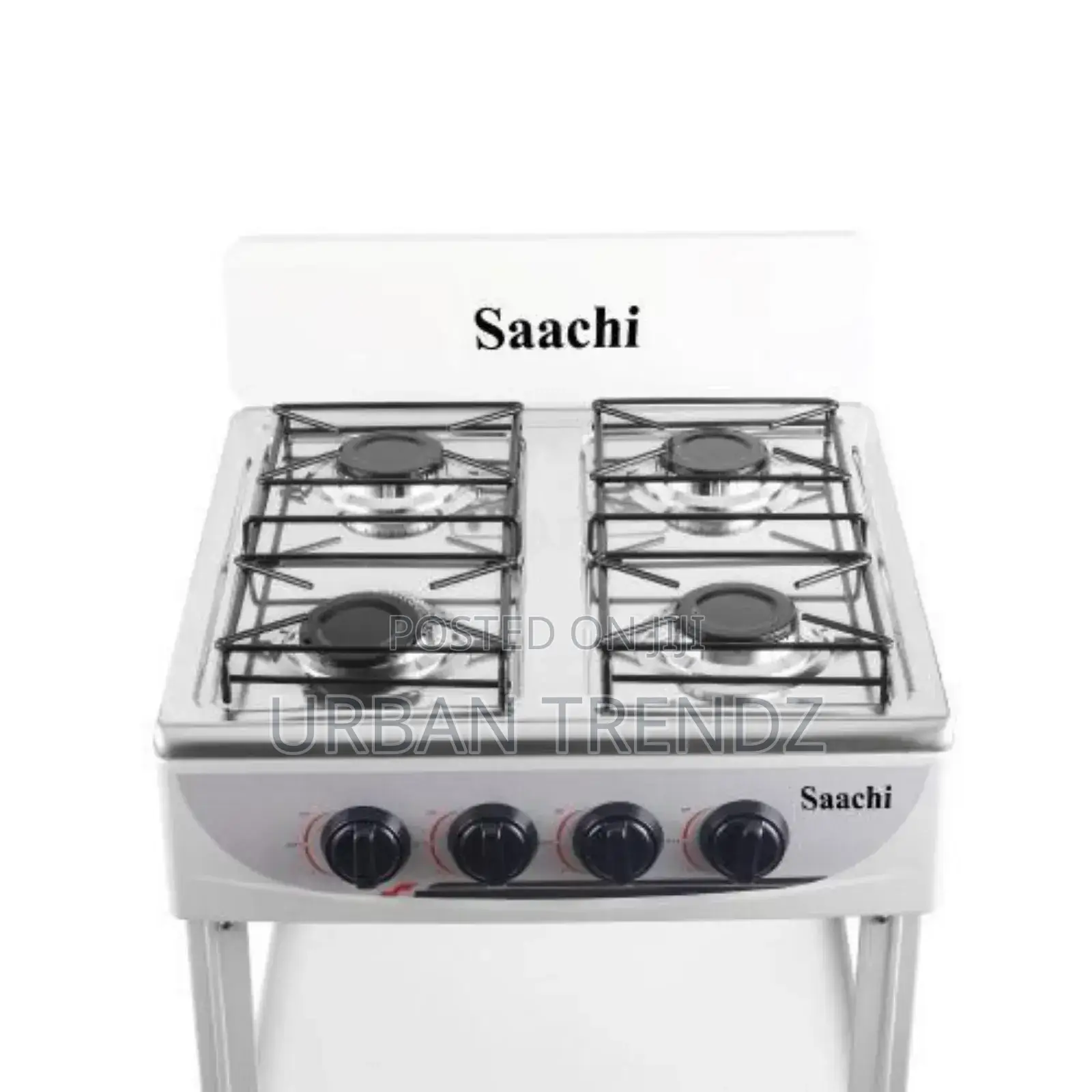 Saachi 4 Burner Gas Stove Cooker With 2 Shelves Stands