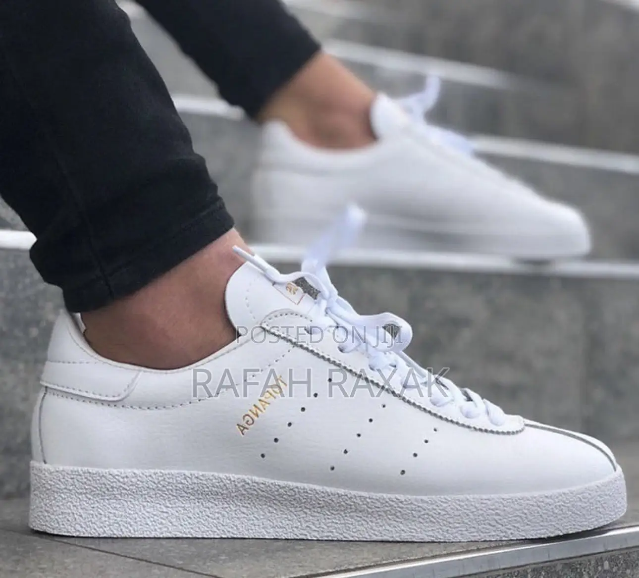 Original White Adidas Topanga Clean 42 Casual Sneakers