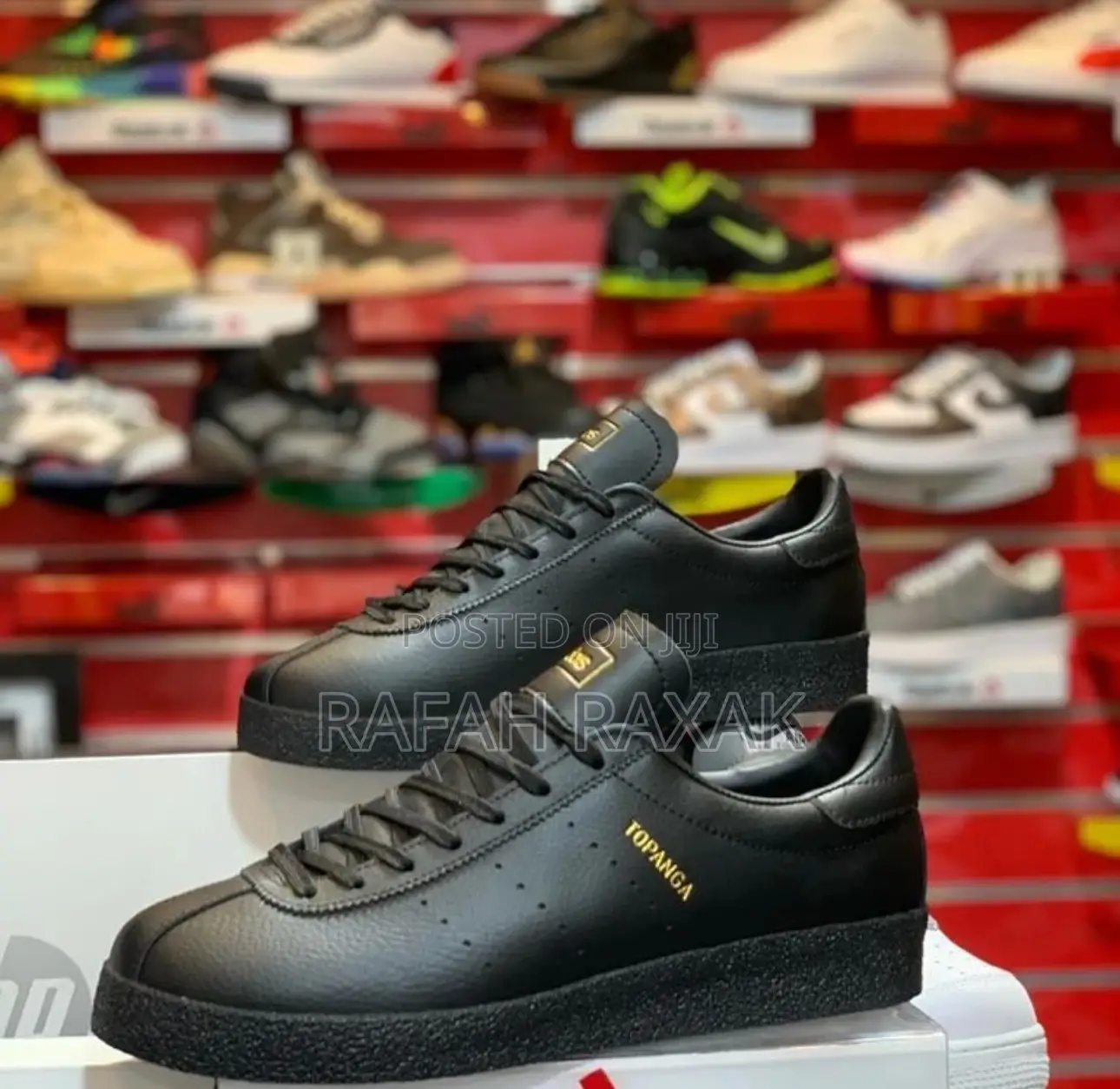 Original Black Adidas Topanga Clean 42 Casual Sneakers