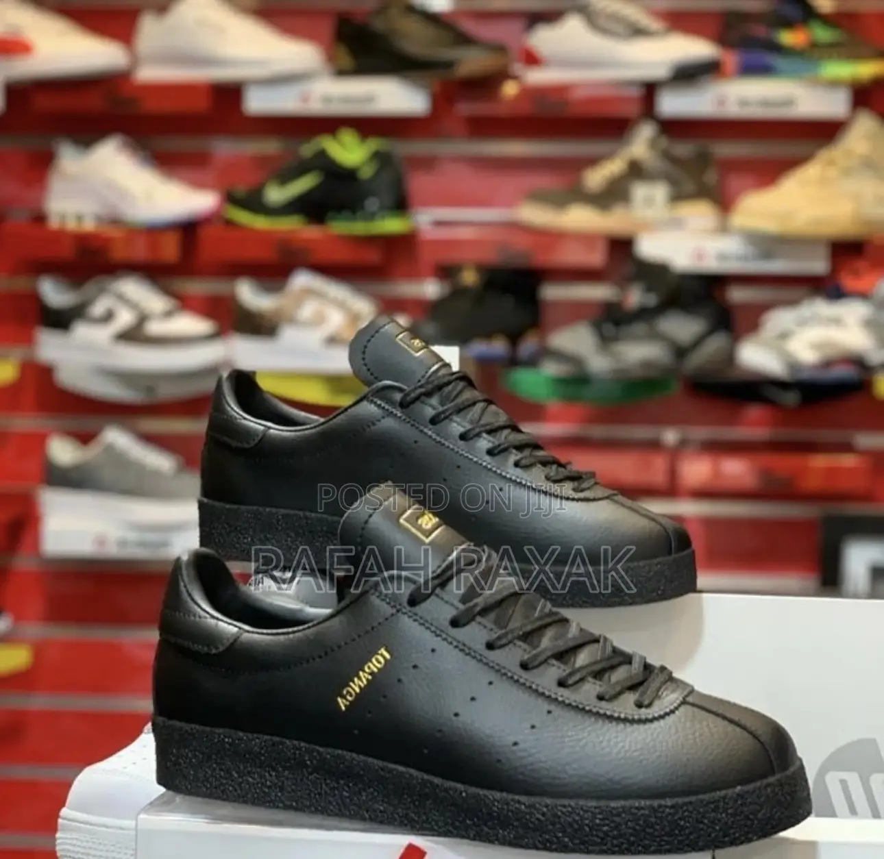 Original Black Adidas Topanga Clean 42 Casual Sneakers