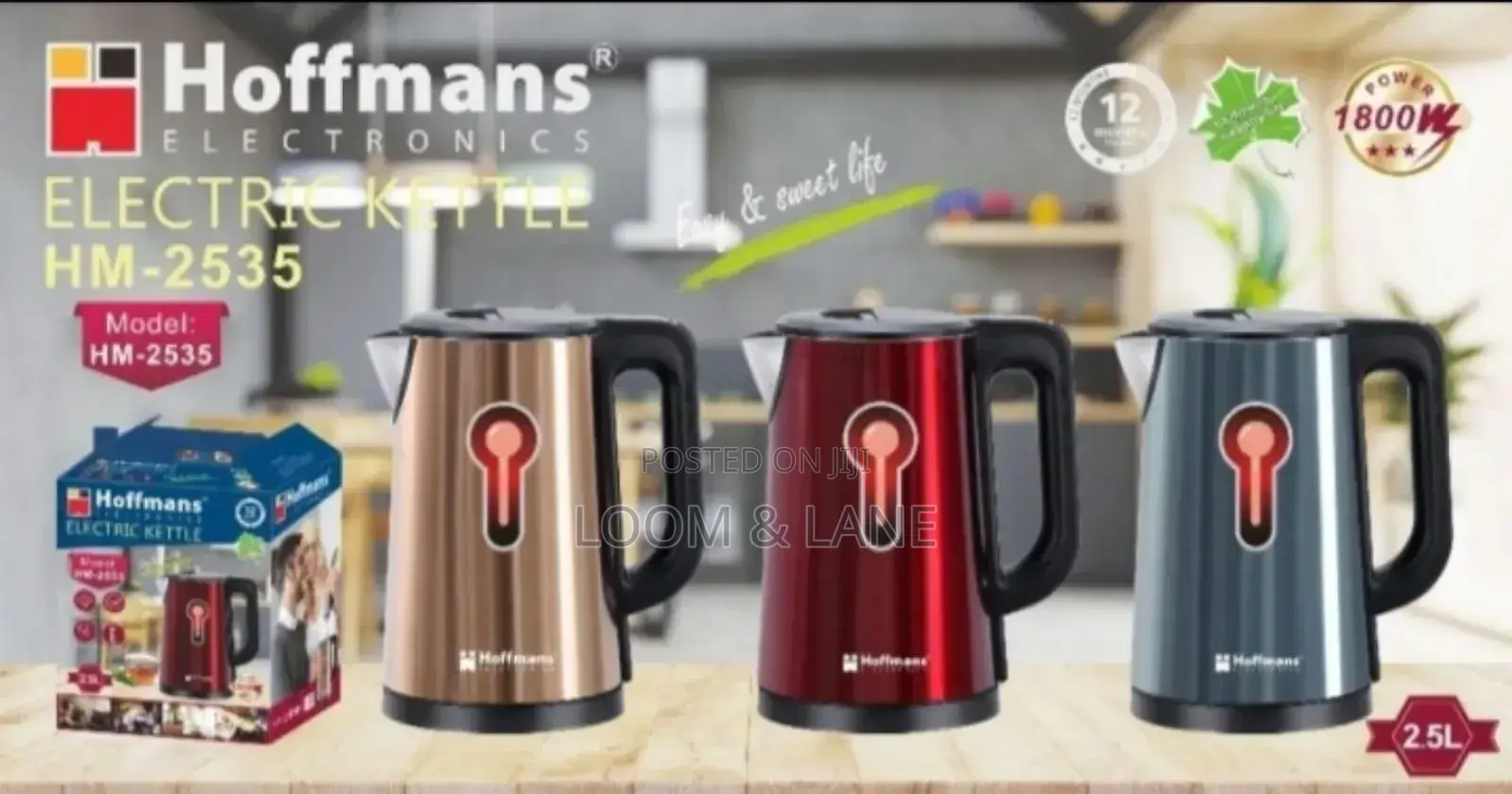 Hoffman Brand New Durable Electric Kettle