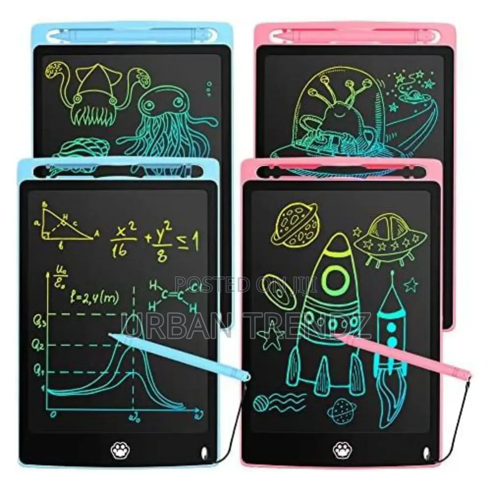 Writing Tablet Doodle Scribble Boards Educational Toys .