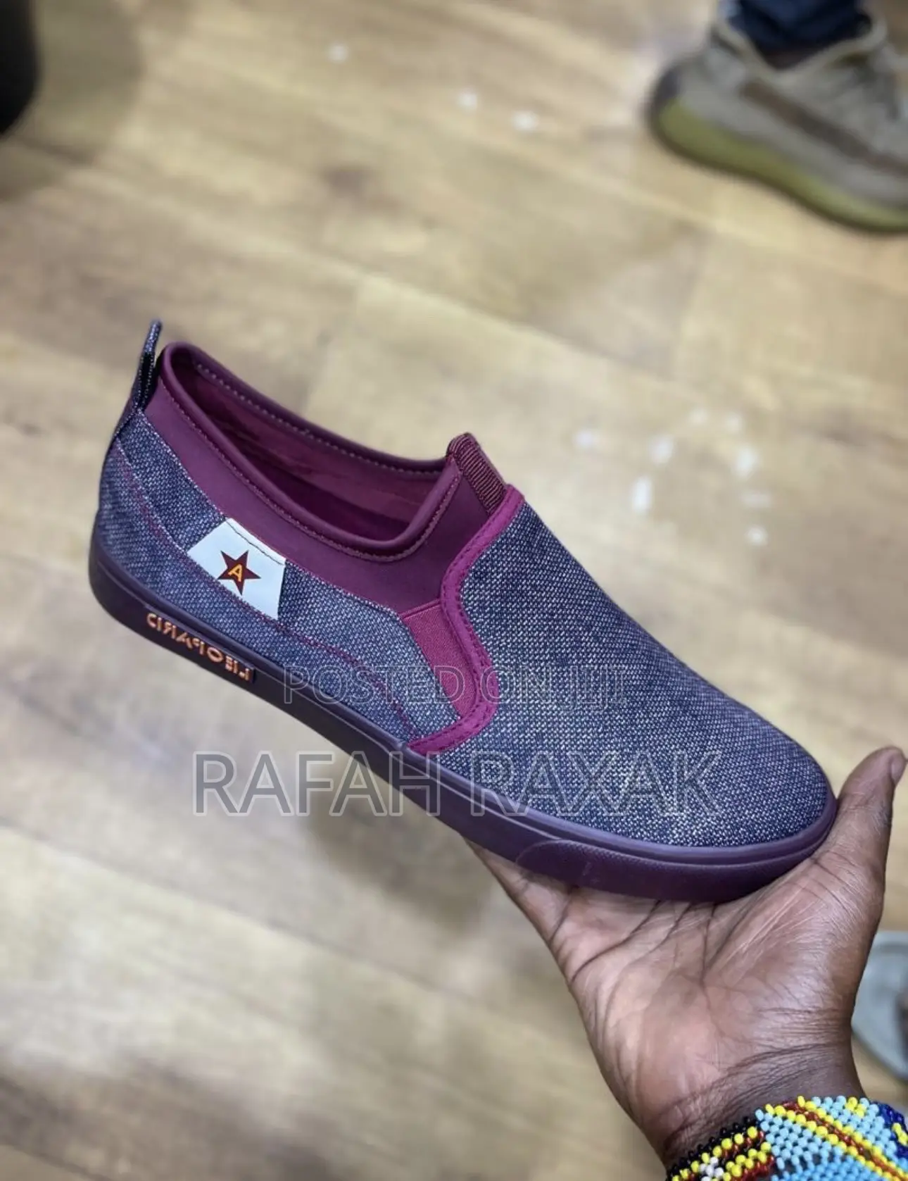 Leopard Maroon Easy Casual Low Shoes