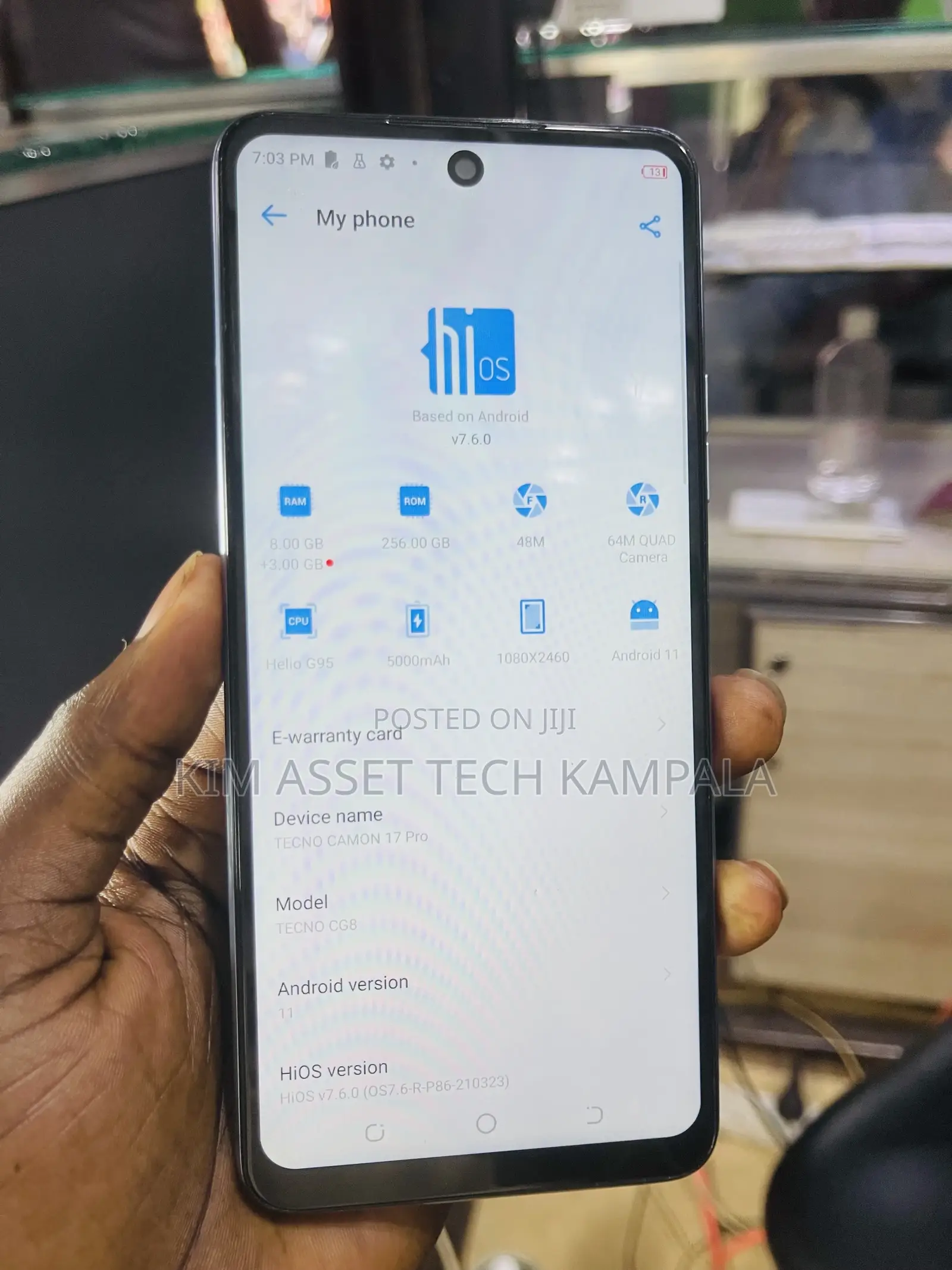 Tecno Camon 17 Pro 256 GB Blue
